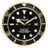 Настенные часы Rolex Submariner Gold/Black