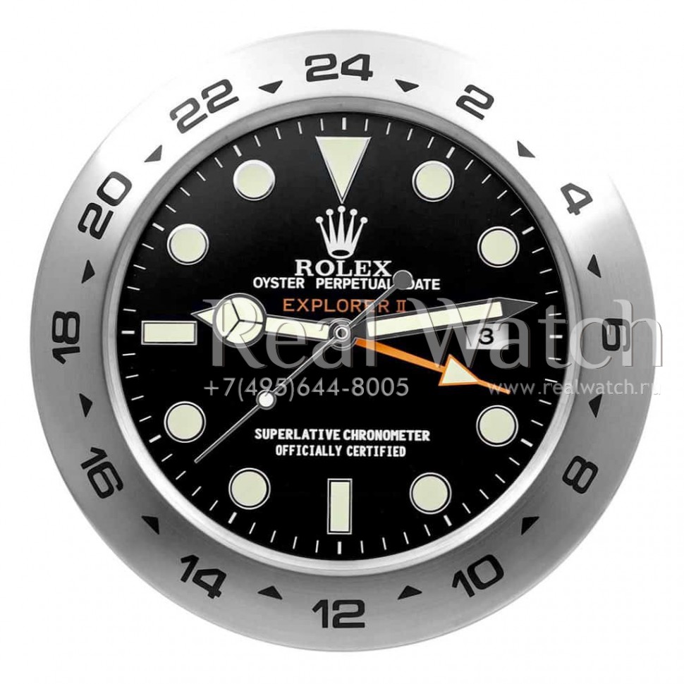 Настенные часы Rolex Explorer II Black