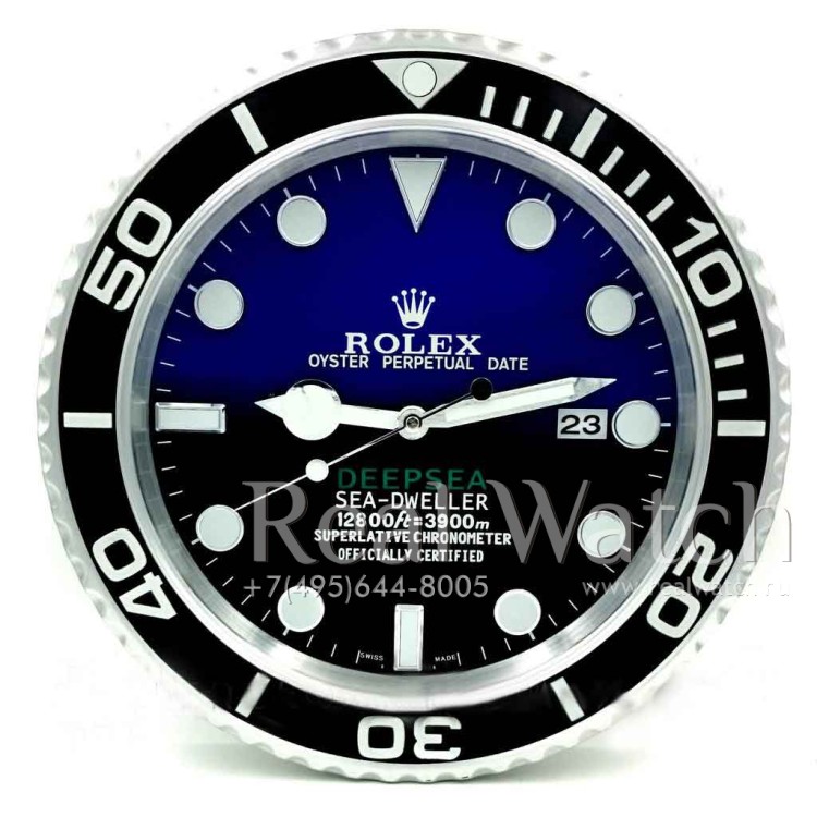 Настенные часы Rolex Sea-Dweller DeepSea D-Blue