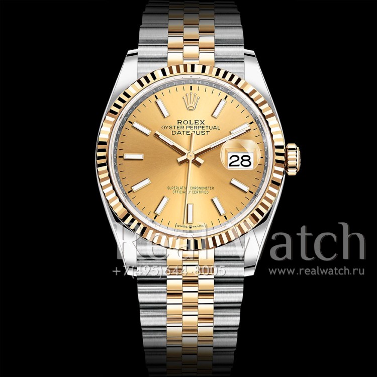 Rolex Datejust 36mm Two Tone Champagne Dial (Арт. RW-9164)